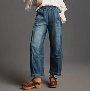 Pilcro Pull-on Barrel Jeans